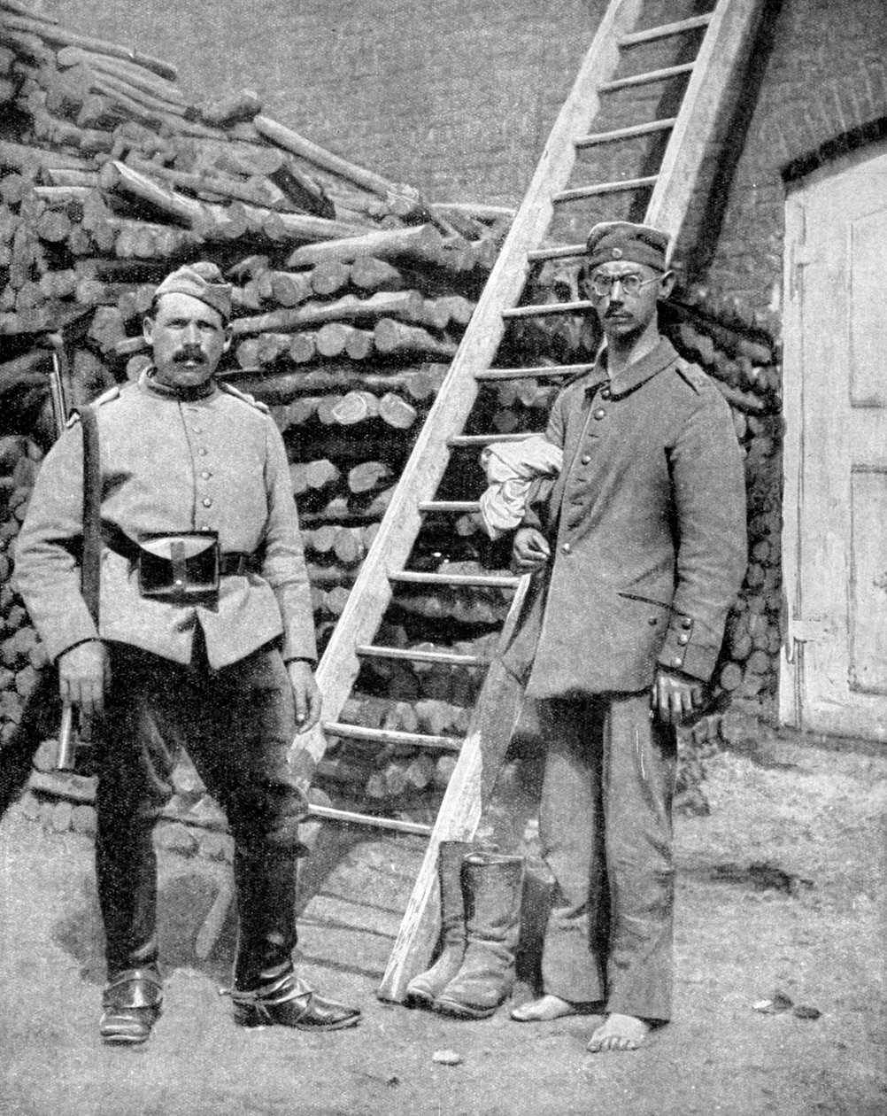 Alman savaş esiri ve gardiyan, I. Dünya Savaşı, 1915 by Unbekannt