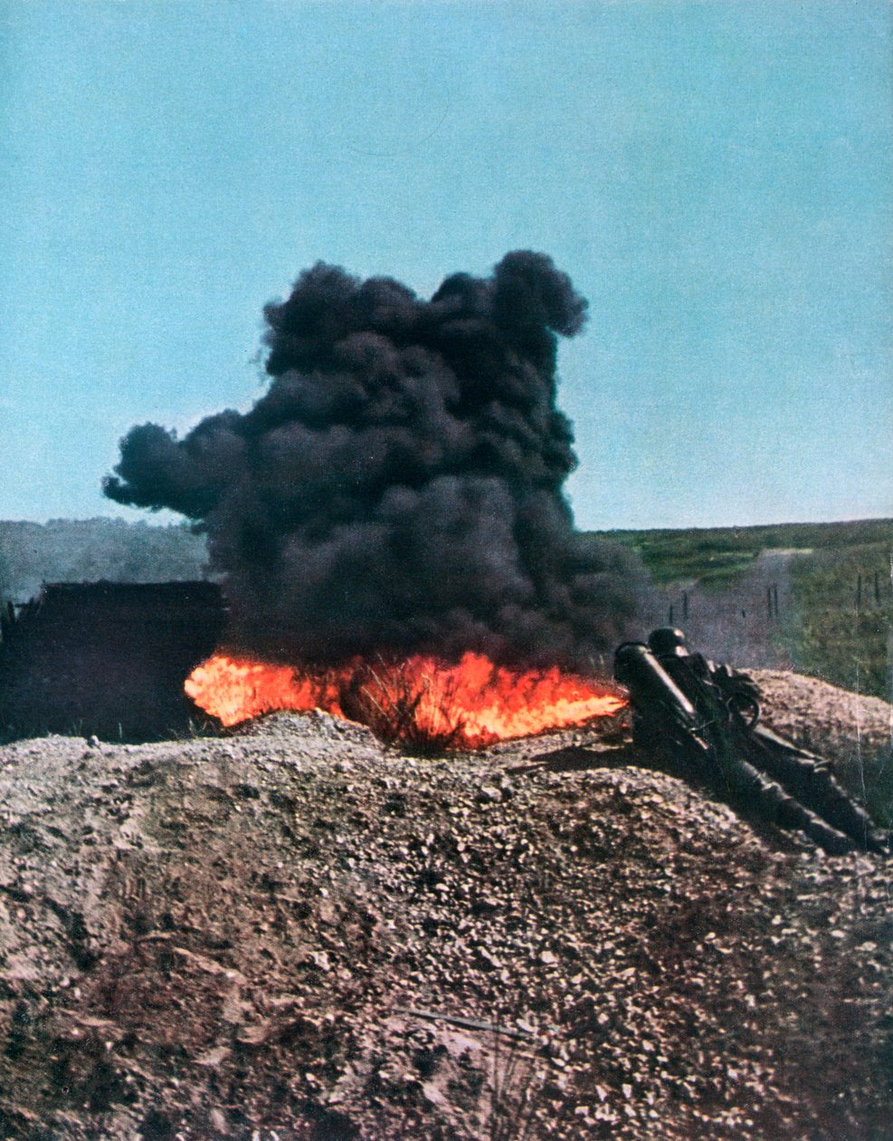 Alev makinesi kullanan Alman askeri, Rusya, 1941 by Unbekannt