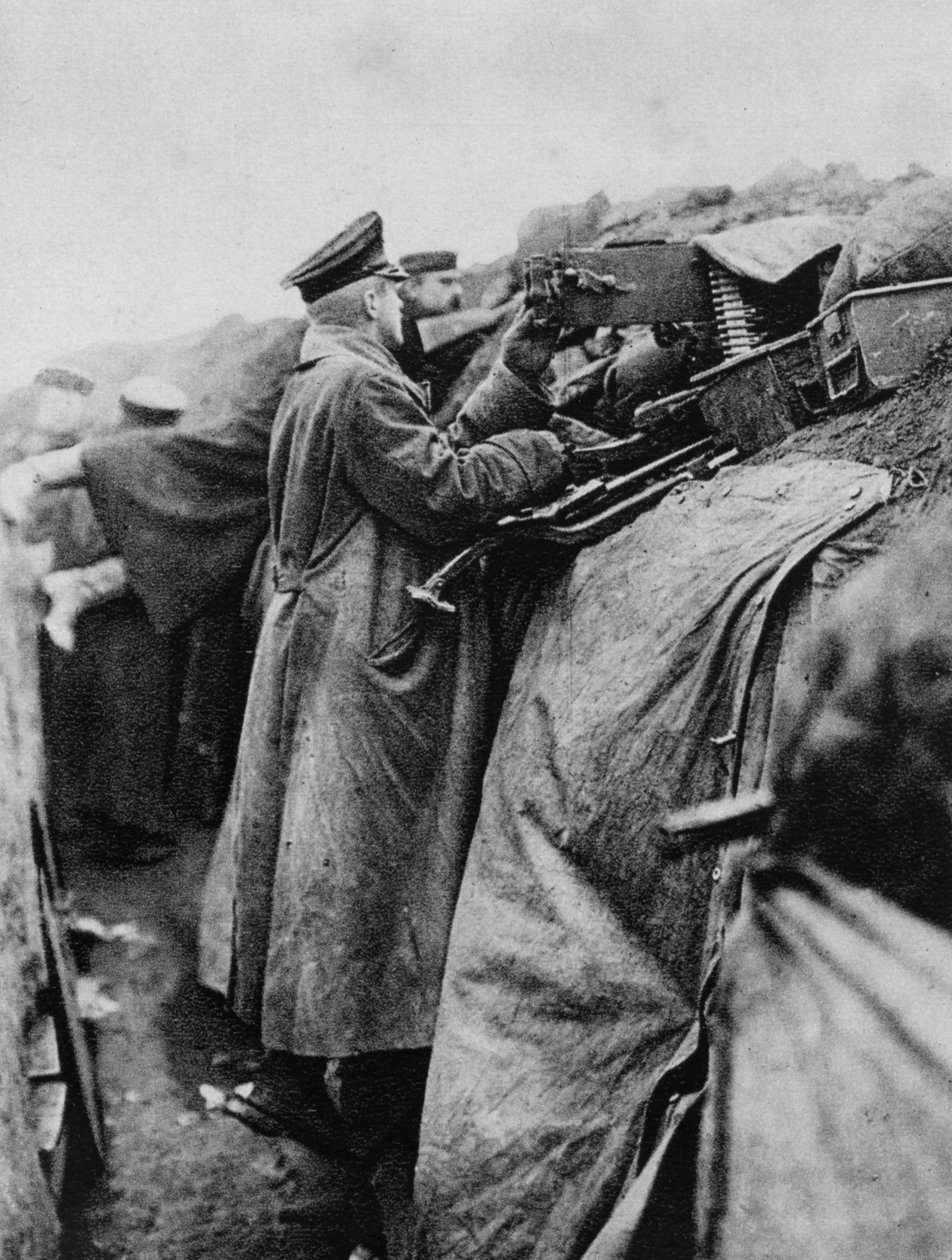 Alman askerleri bir siperde, I. Dünya Savaşı, 1915 by Unbekannt