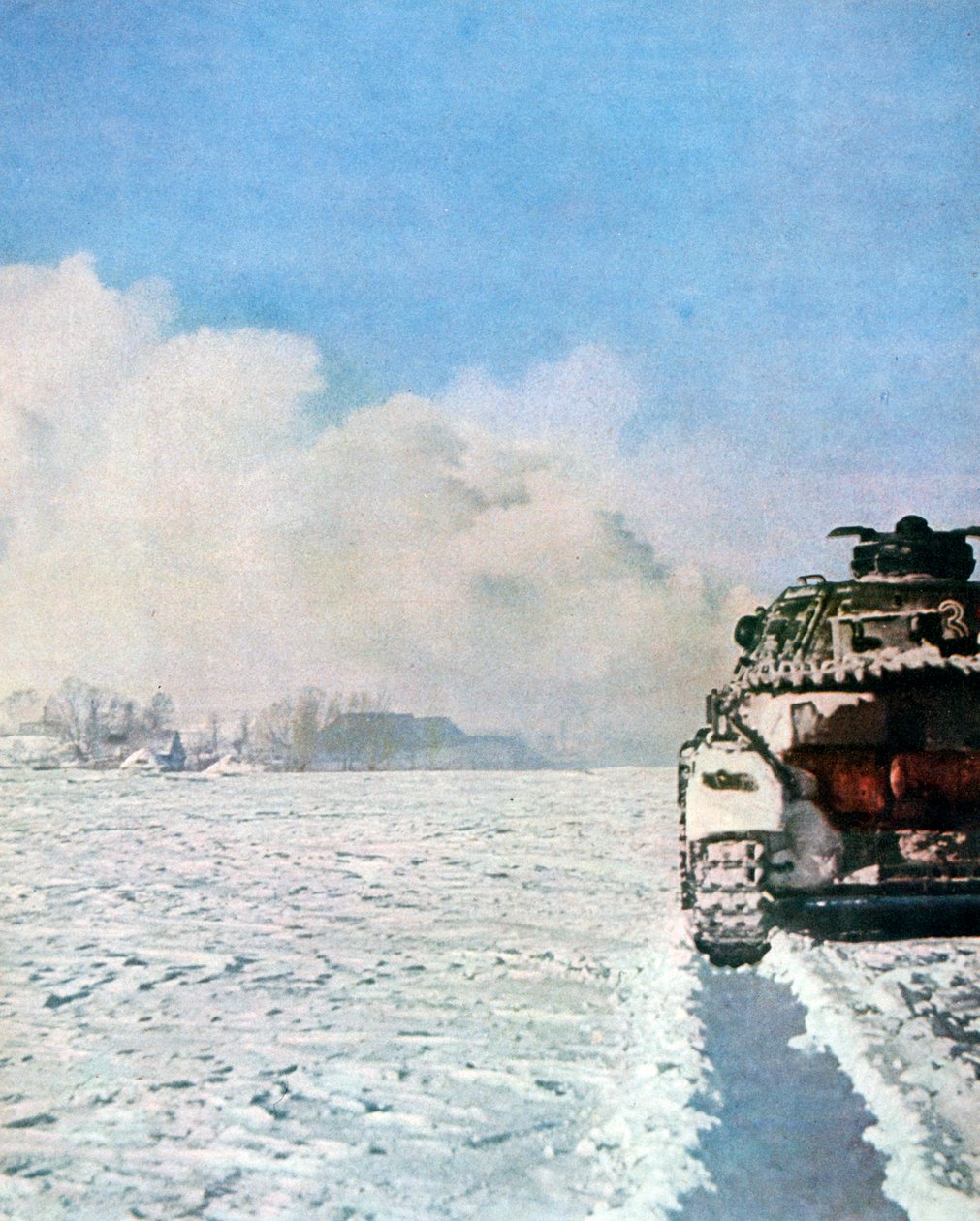 Alman tankı karda savaşıyor, Rusya, Ocak 1943 by Unbekannt
