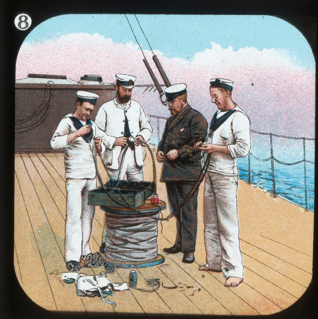 Elektrik Işığını Hazırlamak -- HMS Edinburgh, c1900. by Unbekannt