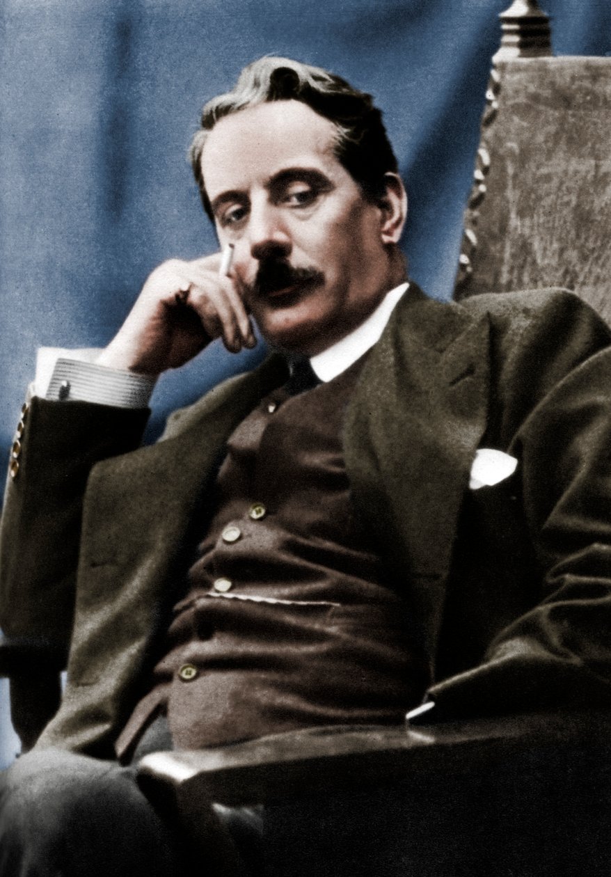 Giacomo Puccini 1858-1924, İtalyan besteci, 1910 by Unbekannt