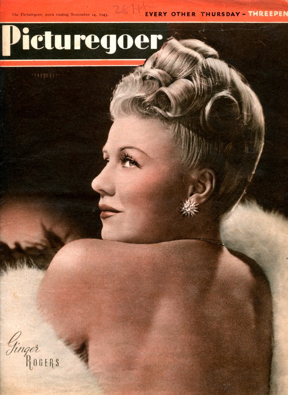 Ginger Rogers 1911-1995, Amerikalı oyuncu, 1945 by Unbekannt