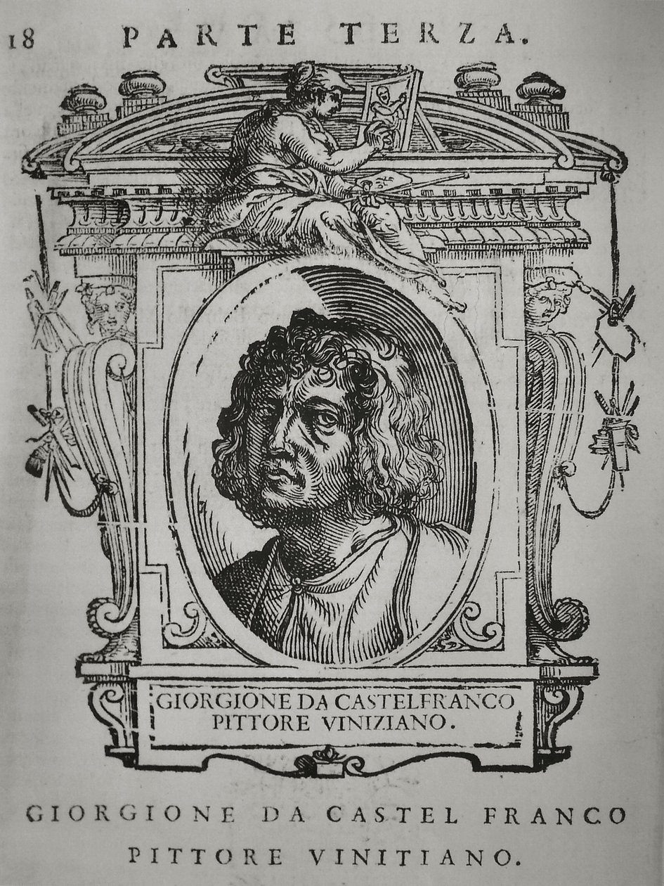 Giorgione. Gönderen: Giorgio Vasari, En Mükemmel İtalyan Ressamlar, Heykeltıraşlar ve Mimarların Hayatları, 1568 by Unbekannt