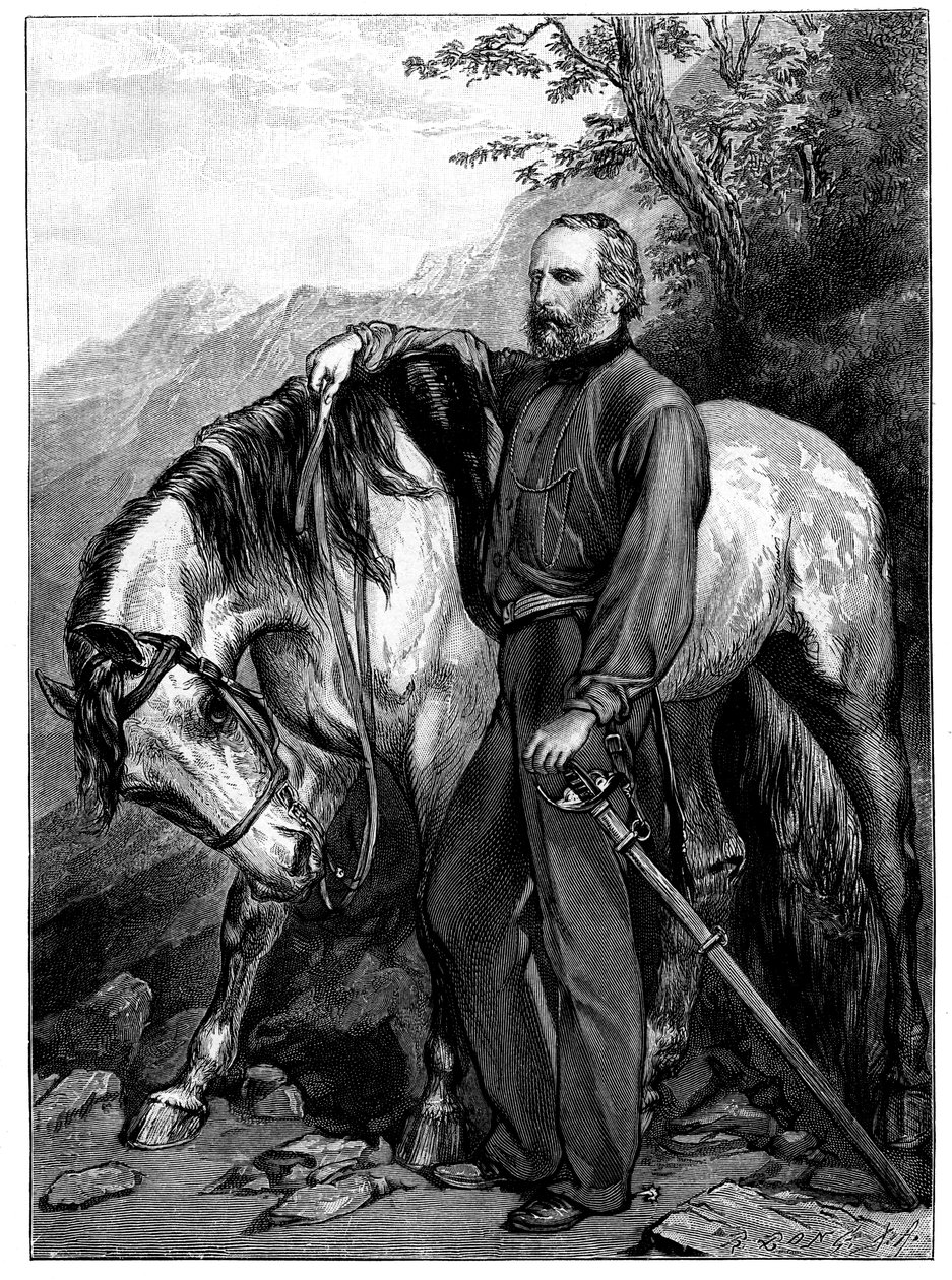 Giuseppe Garibaldi, İtalyan vatansever ve Risorgimento askeri, 1900 by Unbekannt