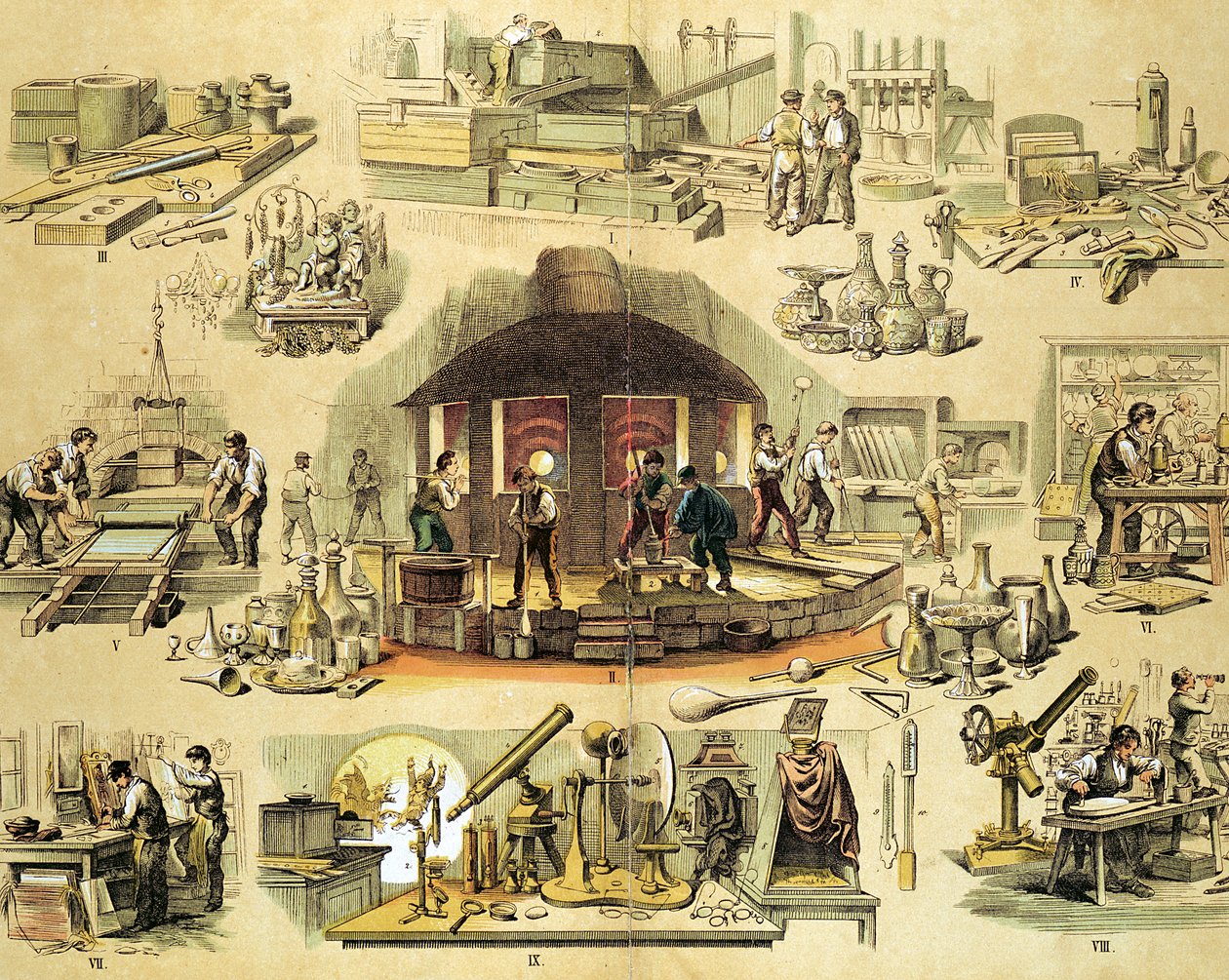 Cam imalatı, c1870 by Unbekannt