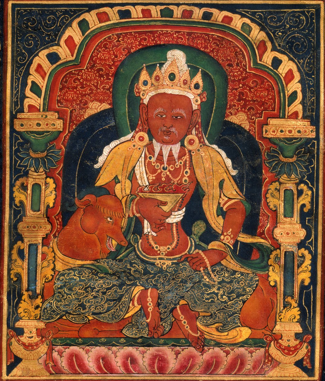 Ateş Tanrısı, Agni, Tıp Buda Mandala by Unbekannt