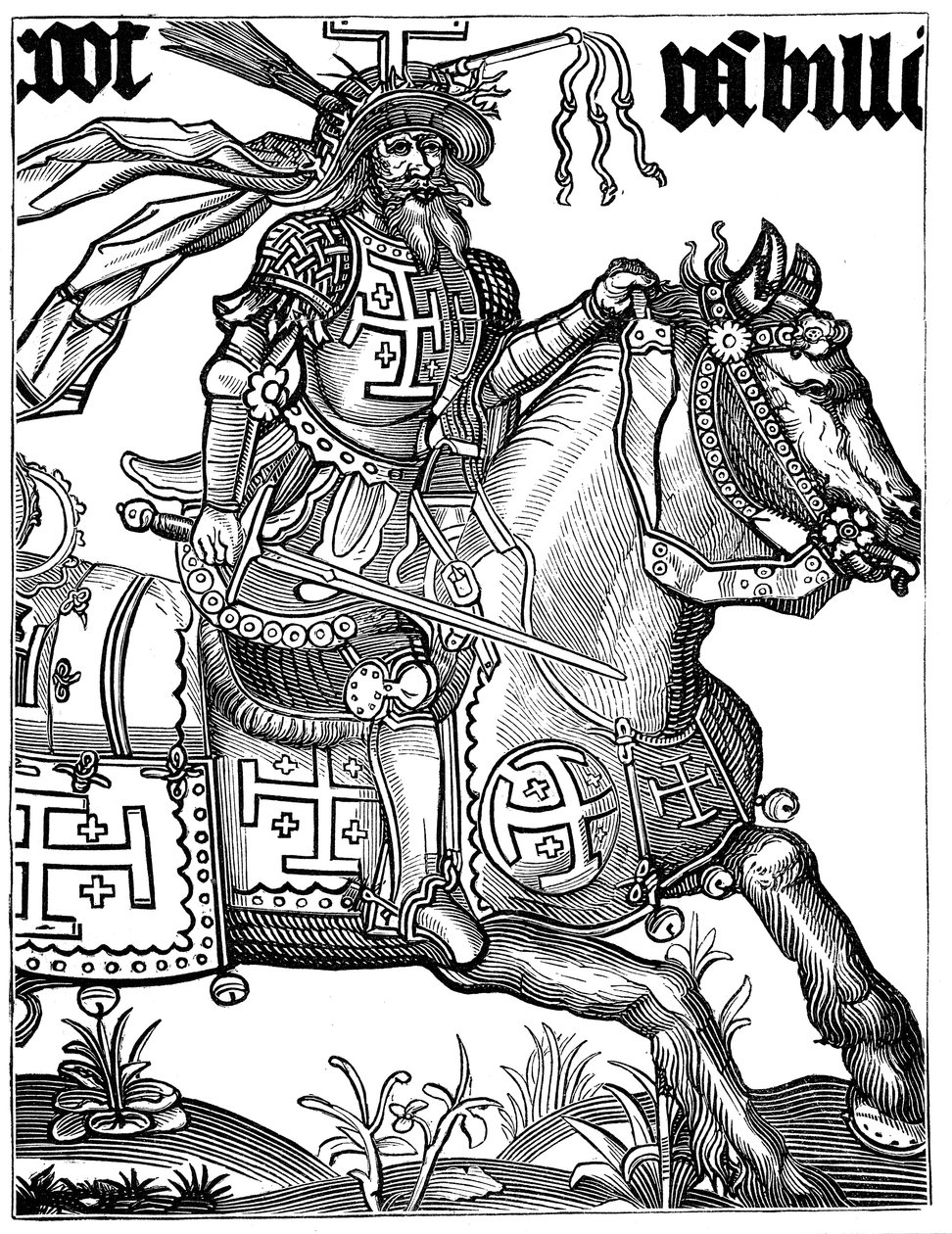 Godfrey of Bouillon, 11. yüzyıl Fransız haçlısı, 15. yüzyıl by Unbekannt