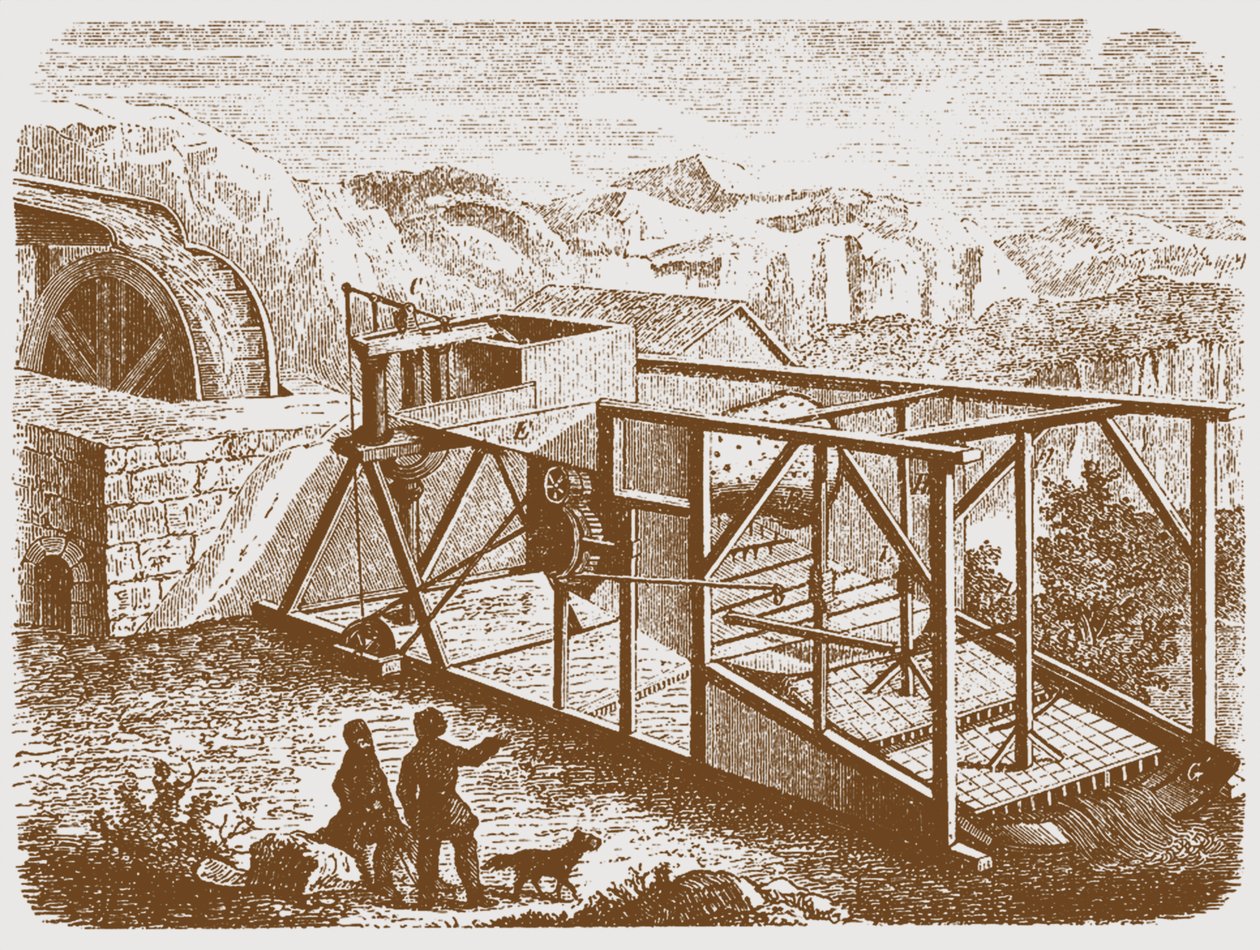 Urallarda altın madenciliği, 19. yüzyılın ortalarında by Unbekannt