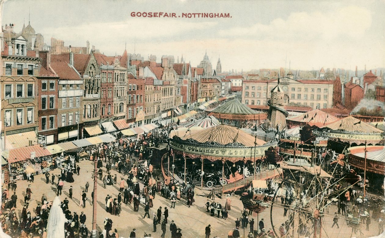 Kaz Fuarı, Pazar Yeri, Nottingham, Nottinghamshire, 1907 by Unbekannt