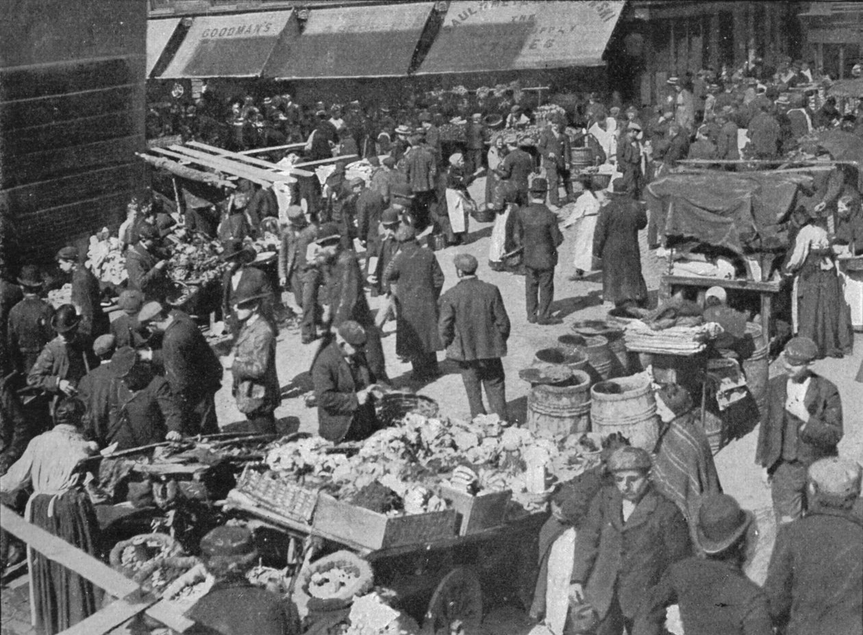 Goulston Caddesi Pazar sabahı, Londra, c1901 1901 by Unbekannt