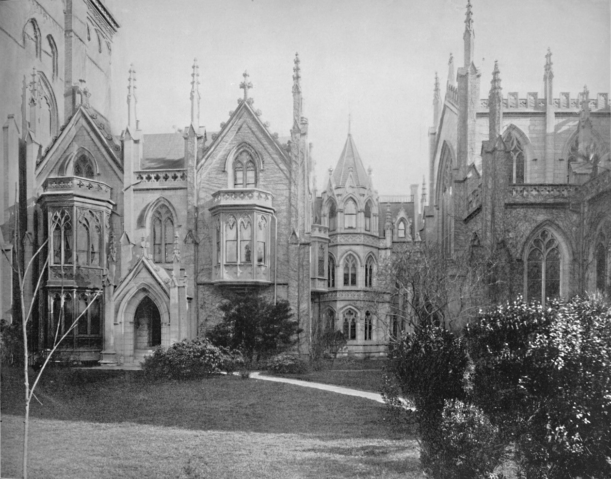 Grace Kilisesi ve Rectory, New York, c1897. by Unbekannt