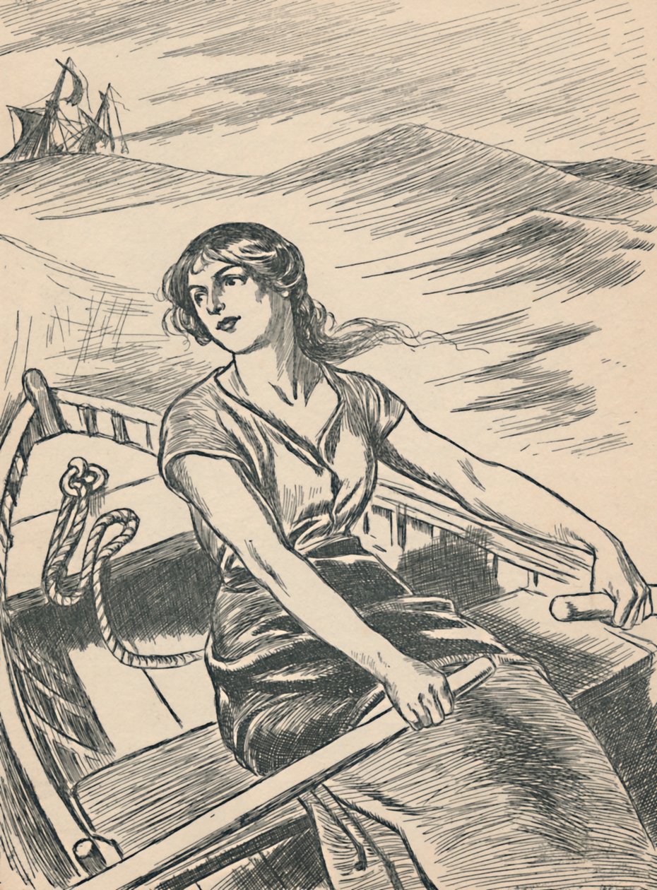 Grace Darling Enkaza Çıkıyor, c1907 by Unbekannt