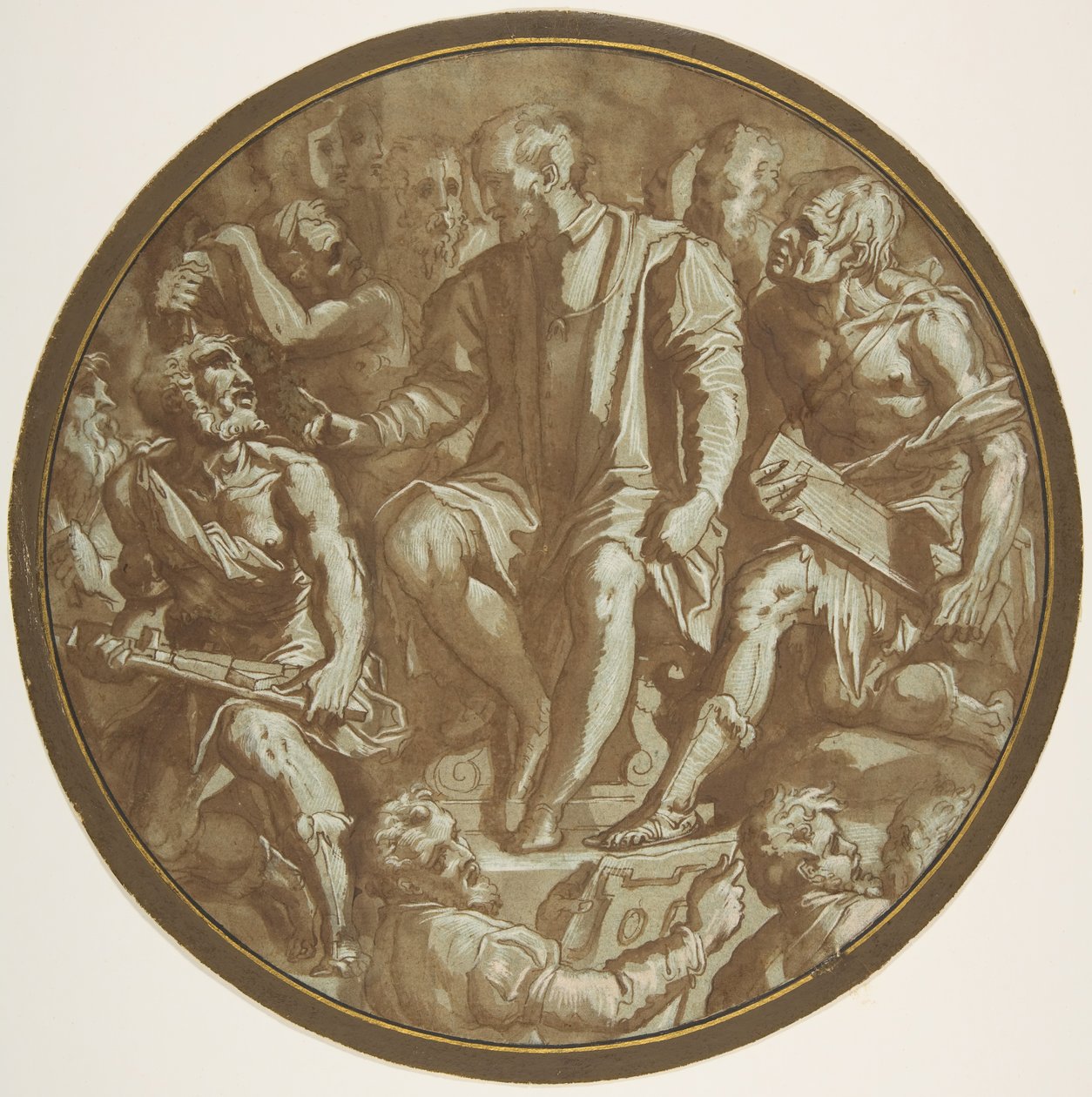 Toskana Grandük Cosimo I, Sanatçıları Tarafından Çevrili., ca. 1556-62. by Unbekannt
