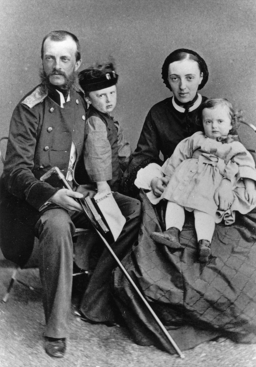 Rusya Grandük Michael Nikolaevich ve ailesi, c1862-c1862 by Unbekannt