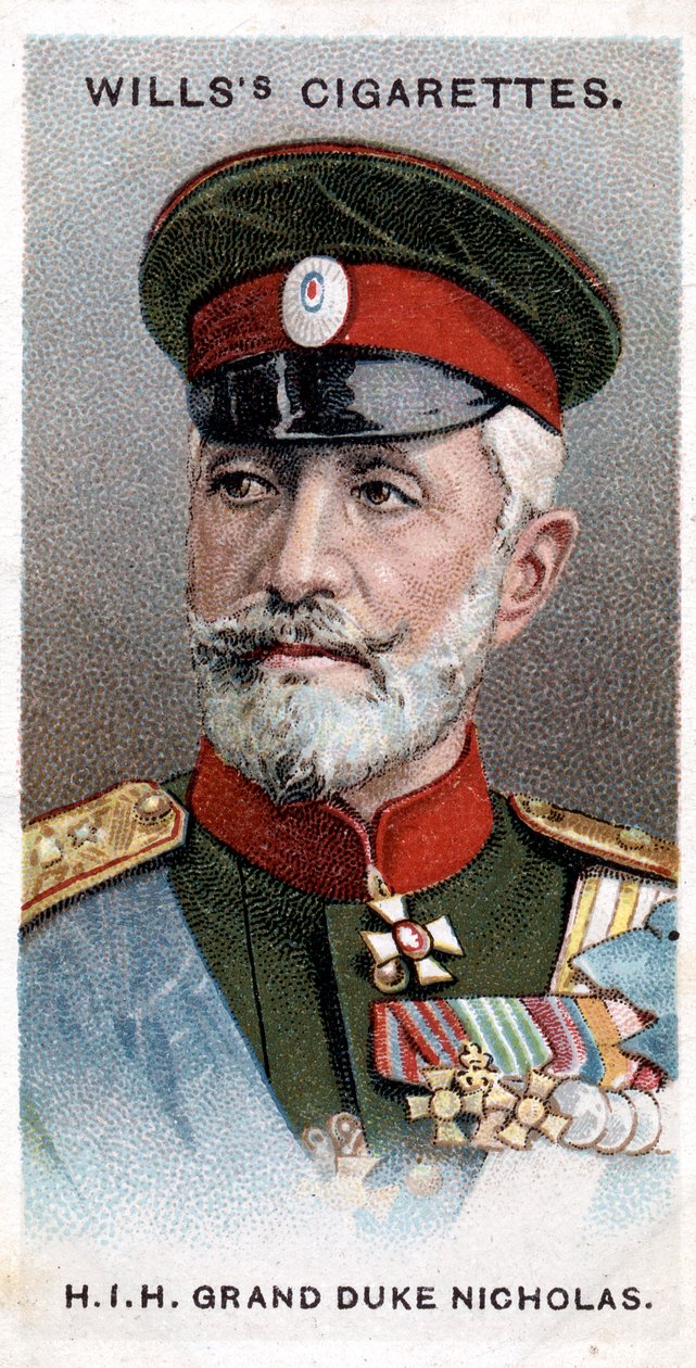 Rusya Grandük Nicholas, Rus general, 1917 by Unbekannt