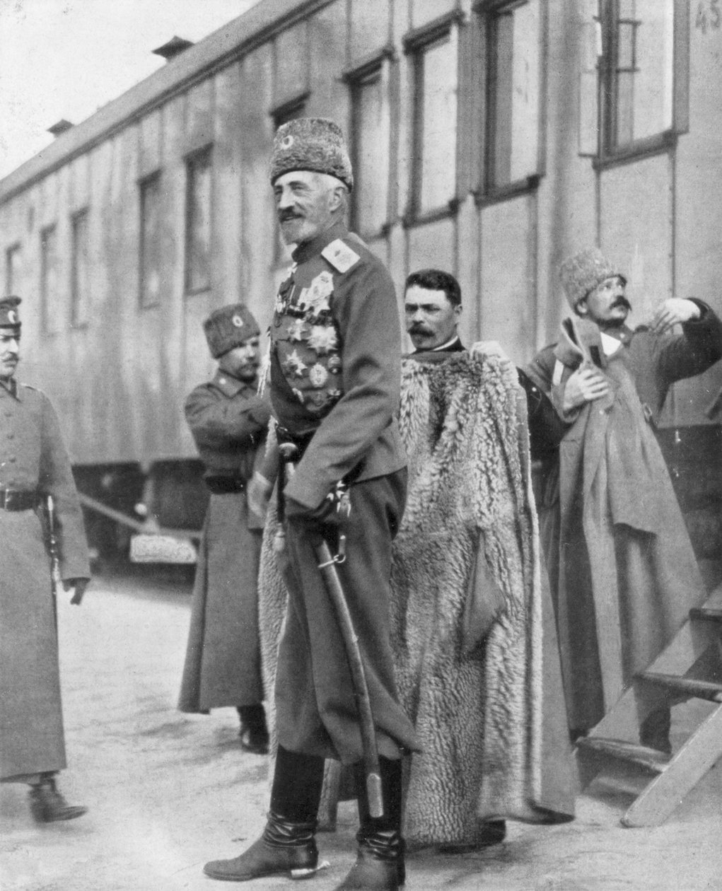 Grandük Nikolai Nikolaevich, Rus Birinci Dünya Savaşı generali, 16-17 Mart 1917 by Unbekannt