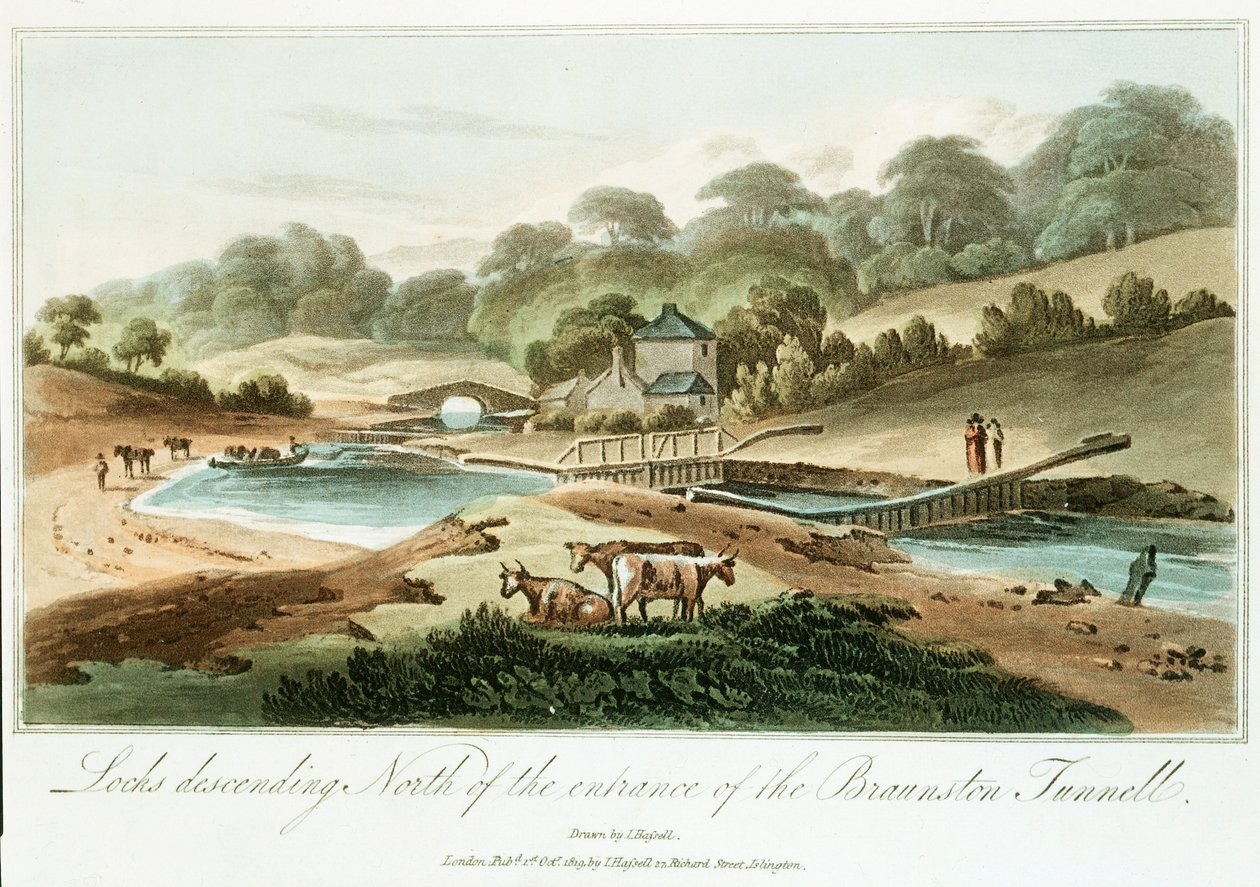 Büyük Kavşak Kanalı, Northamptonshire, 1819 by Unbekannt