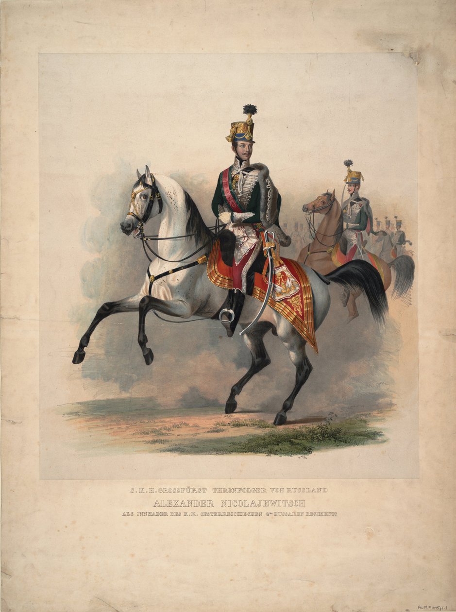 Büyük Prens Alexander Nikolayevich, Avusturya 4. Hussar Alayı
