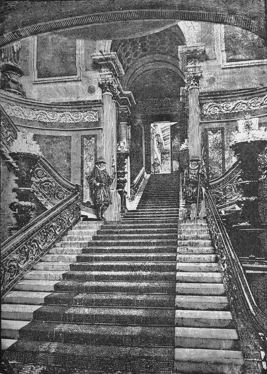 Büyük Merdiven, Buckingham Sarayı, 1890 by Unbekannt
