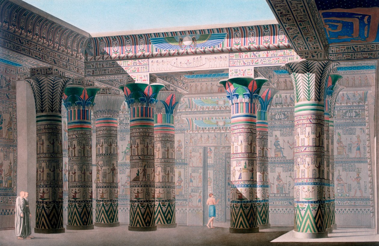 Büyük Tapınak, Philae Adası, Nubia, Mısır, 19. yüzyıl by Unbekannt