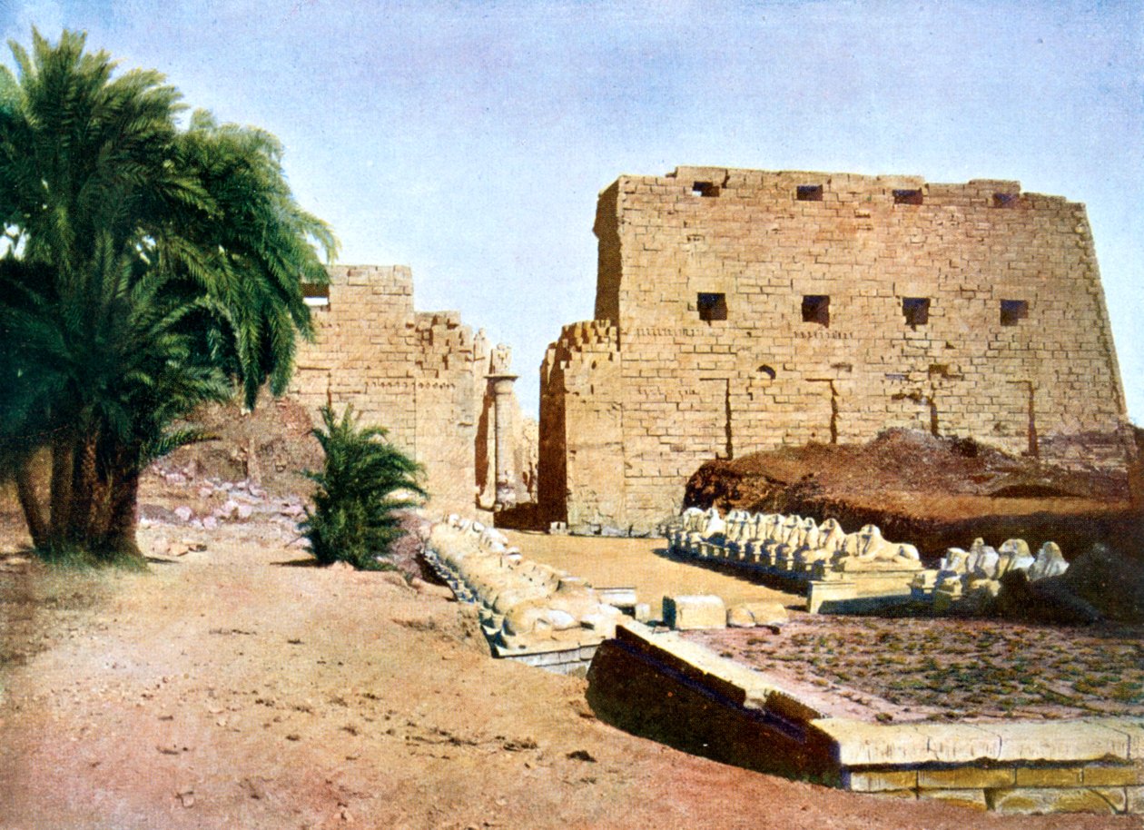 Büyük Amun-Re Tapınağı, Karnak, Luksor, Mısır, 20. Yüzyıl by Unbekannt