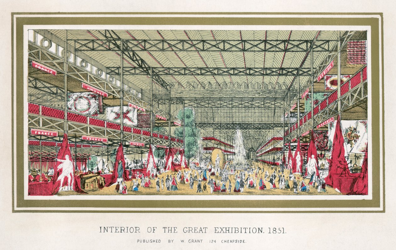 Büyük Sergi, Crystal Palace, Hyde Park, Londra, 1851 by Unbekannt