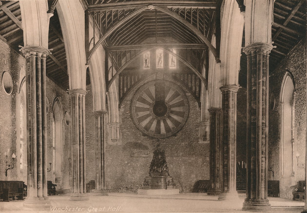 Winchester Castle Büyük Salonu, Hampshire, 20. yüzyılın başlarında by Unbekannt