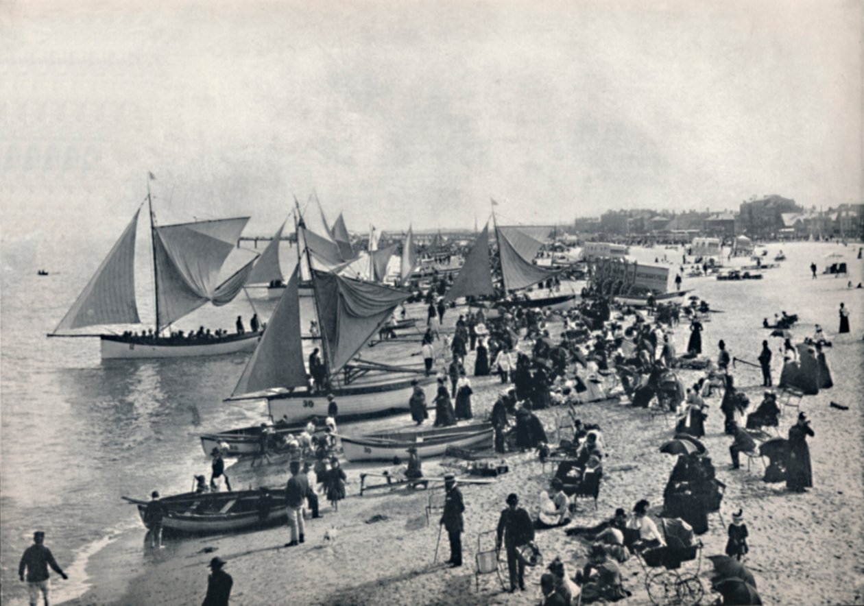 Great Yarmouth - Sahilde Tipik Bir Sahne, 1895 by Unbekannt