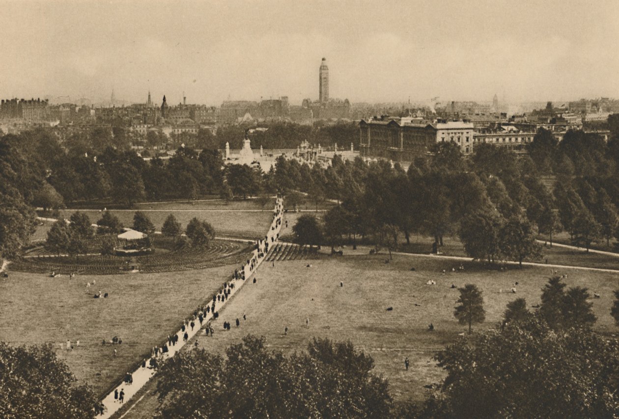 Green Park ve Westminster, Eski Devonshire Sitesini Gasp Eden Yapıdan, c1935. by Unbekannt