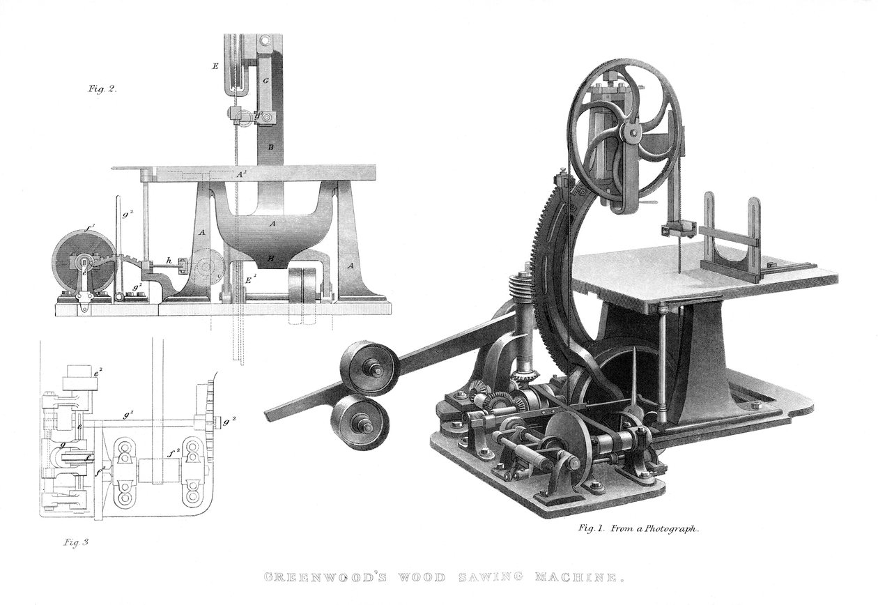 Greenwoods Ağaç Kesme Makinası, 1886 by Unbekannt