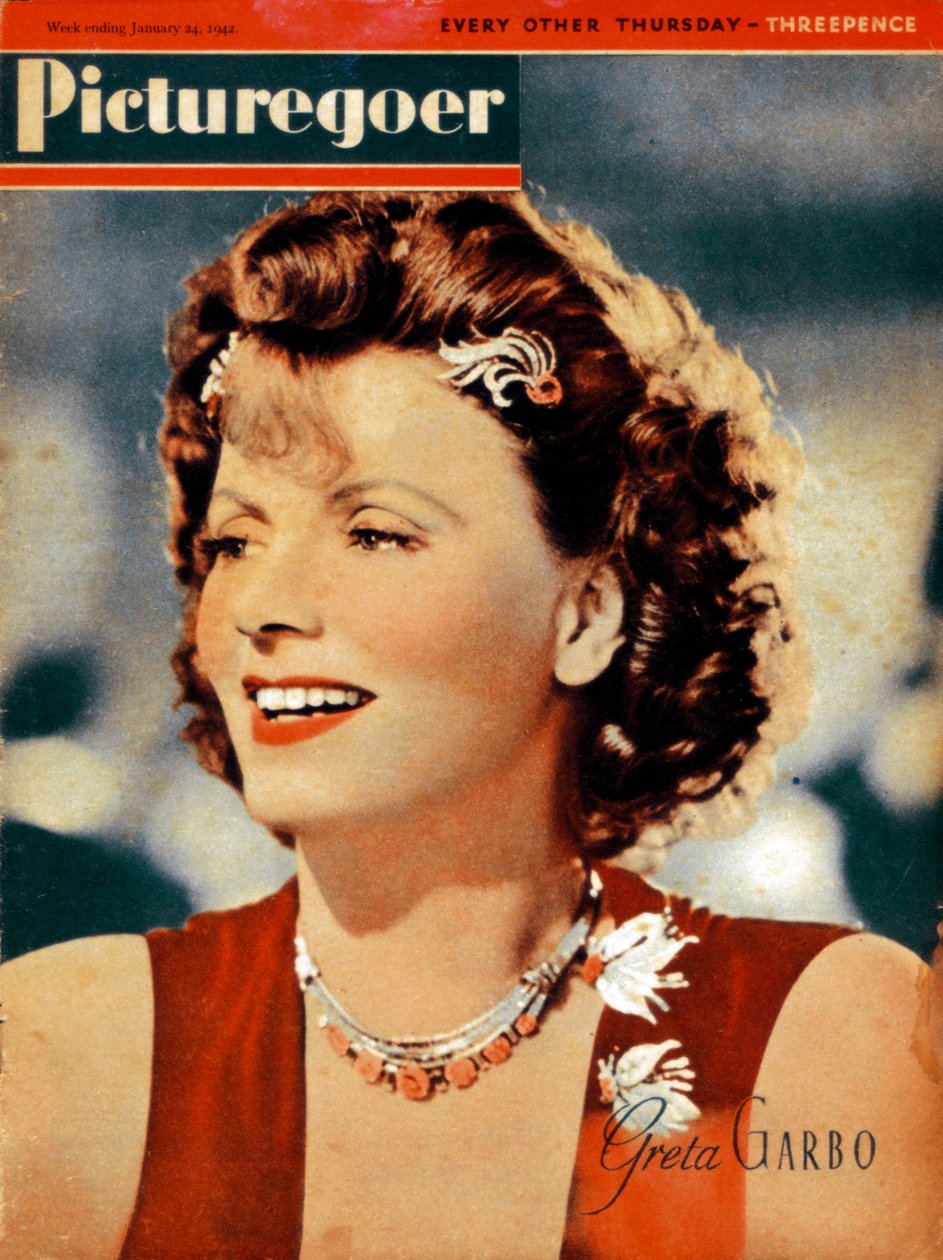 Greta Garbo 1905-1990, İsveç doğumlu Amerikalı aktris, 1942 by Unbekannt