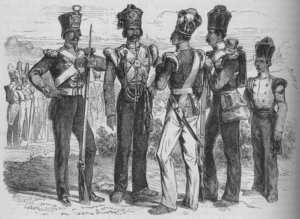 Sepoys Grubu, c1880 by Unbekannt