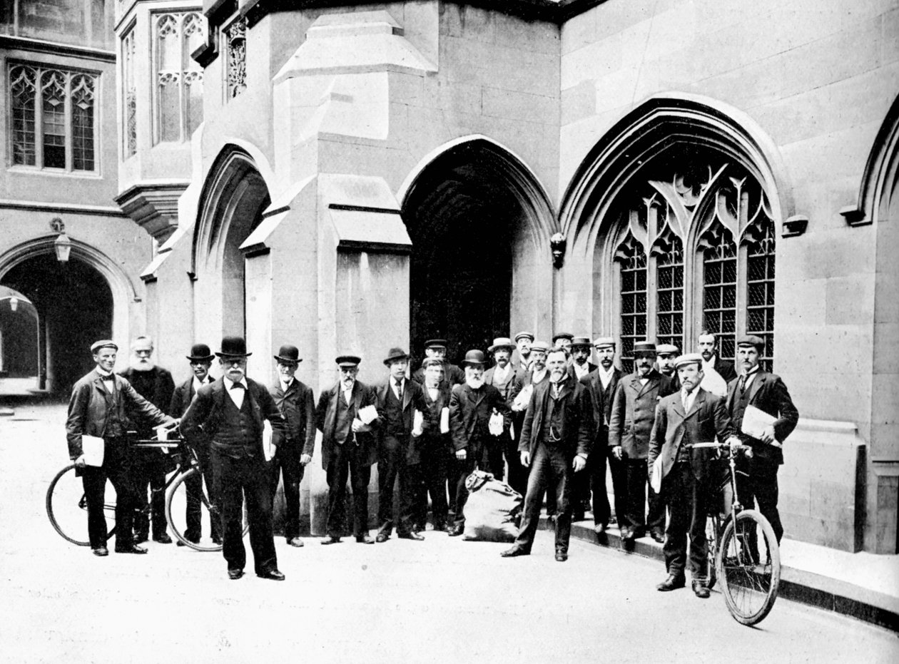 Oy Ofisi habercileri Grubu, Parlamento Evleri, Westminster, Londra, c1905 by Unbekannt