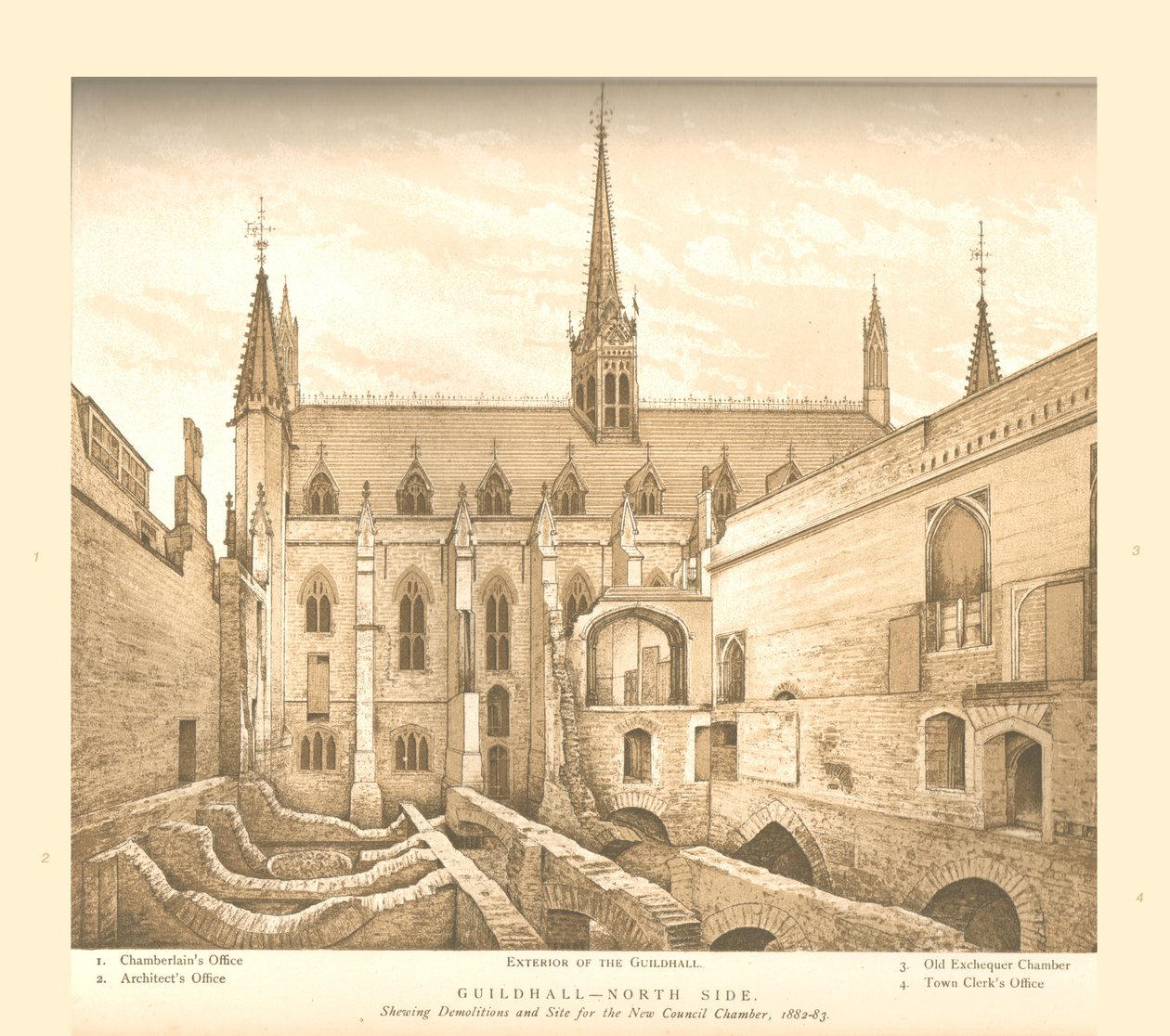 Guildhall Kuzey Yakası, 1882-83, 1886 by Unbekannt