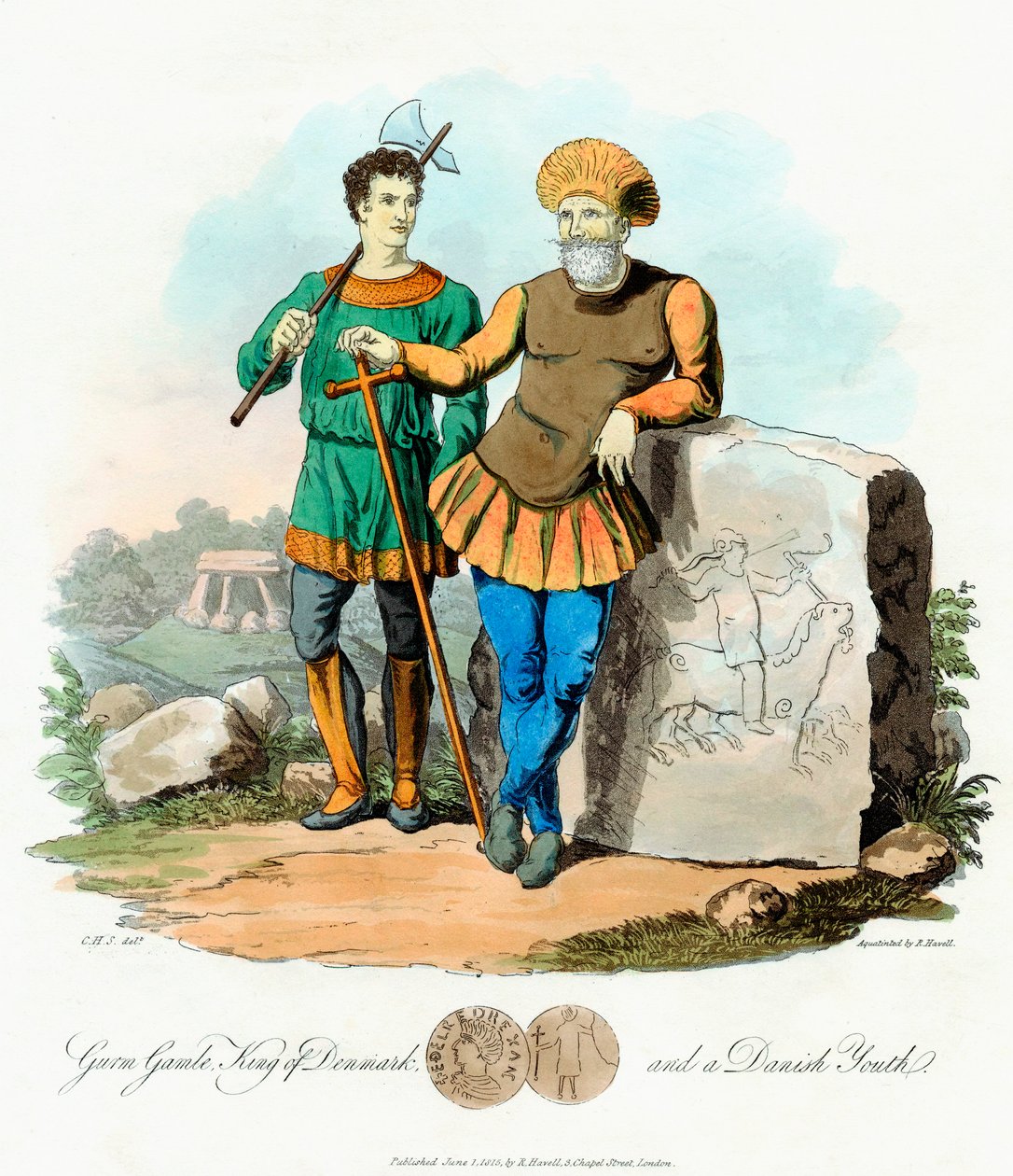 Gurm Gamle Gormo, Danimarka Kralı, 840, 1815 by Unbekannt