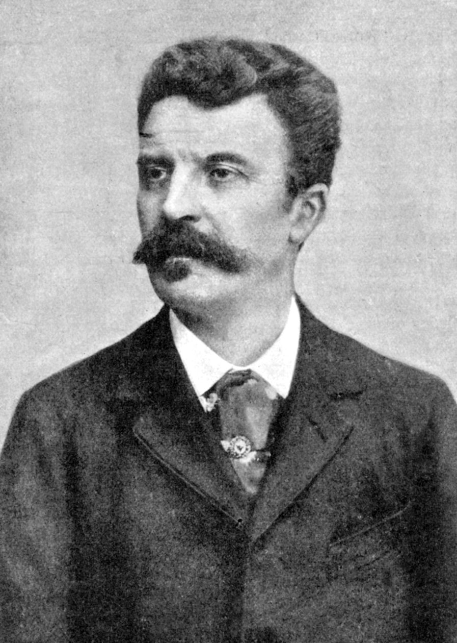 Guy de Maupassant 1850-1893, Fransız yazar, 20. yüzyılın başlarında by Unbekannt