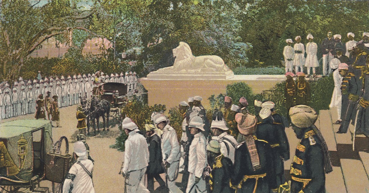 H.H. The Nizam Leaving The Residency, Haydarabad, c1900. by Unbekannt