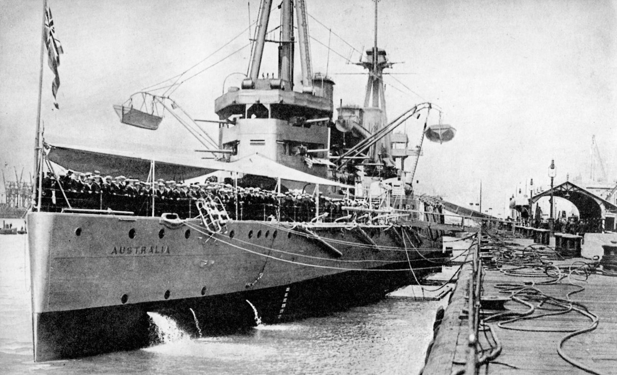 HMAS Avustralya, Yorulamaz sınıf muharebe kruvazörü, Haziran 1913 1936 by Unbekannt
