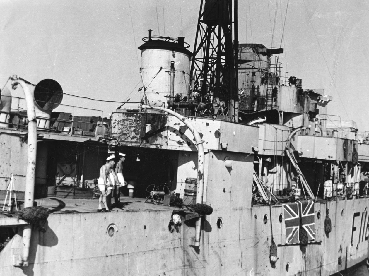 HMS Ametist, Yangtze Nehri üzerindeki eylemden sonra, 20 Nisan 1949 by Unbekannt
