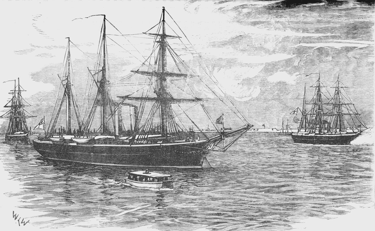 HMS Iris, Gunboats Beacon and Decoy ile, Damietta