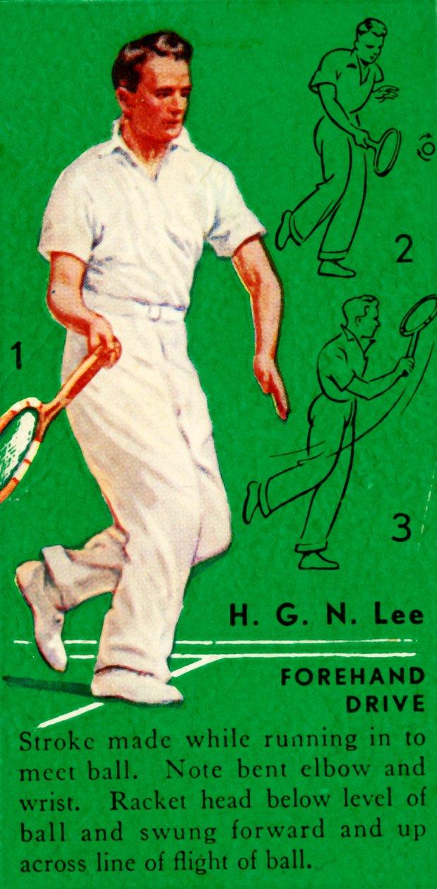 H.G.N. Lee - Forehand Drive, c1935. by Unbekannt