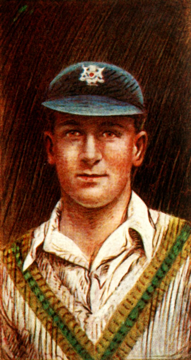 H. Larwood Notts, 1928. by Unbekannt