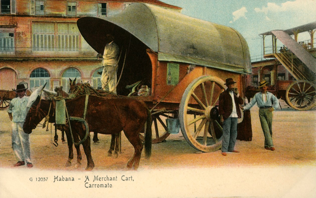 Havana - Bir Tüccar Arabası, Vagon, c1910. by Unbekannt