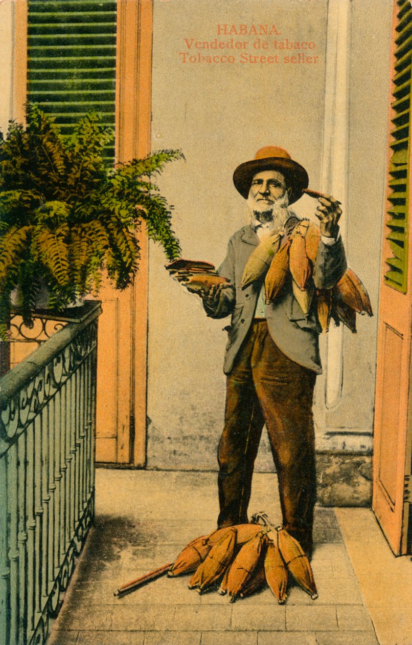 Havana Sigara otomatı. Tütün Sokak satıcısı, c1910s by Unbekannt