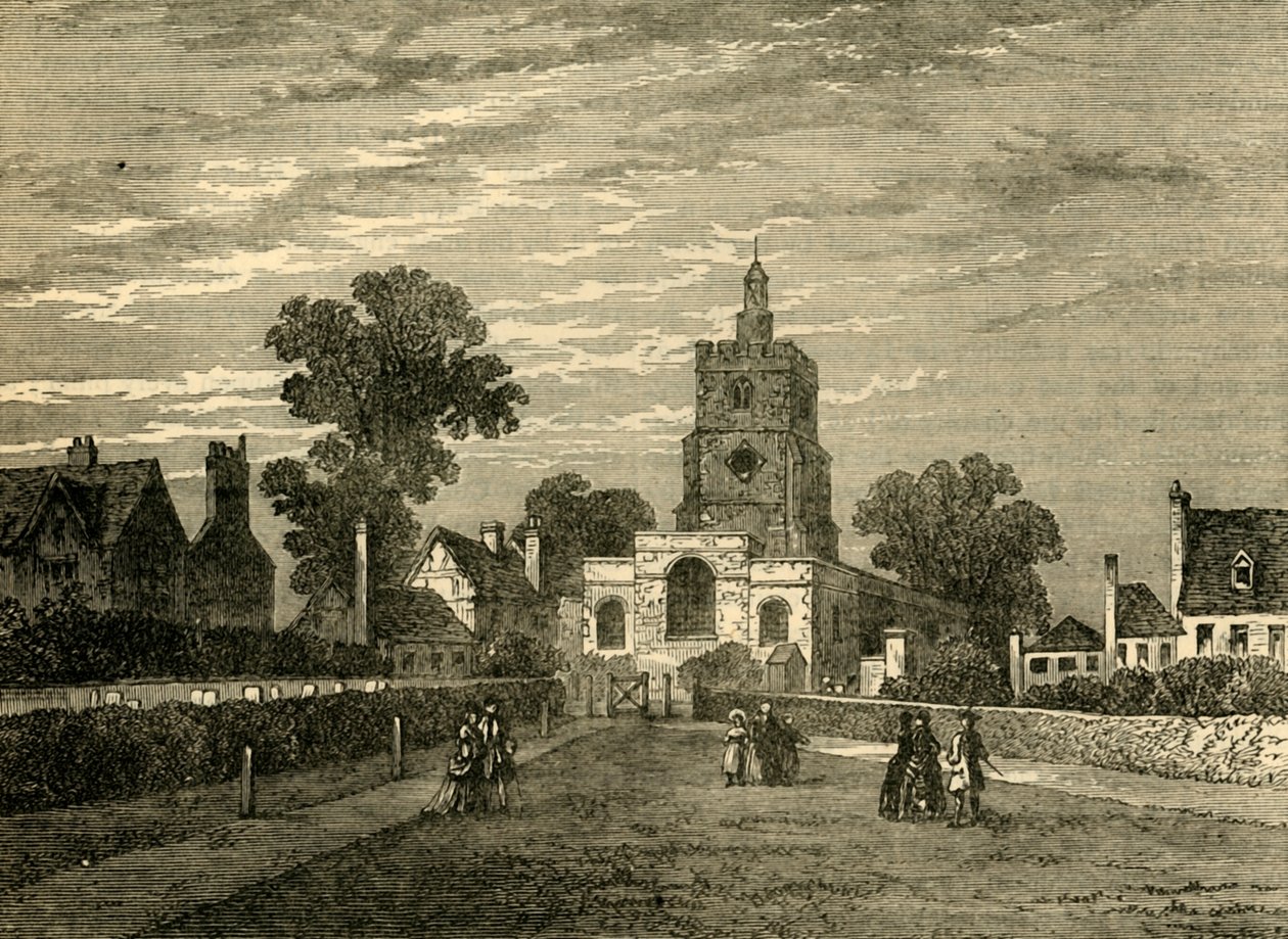 Hackney Kilisesi, c1876. by Unbekannt