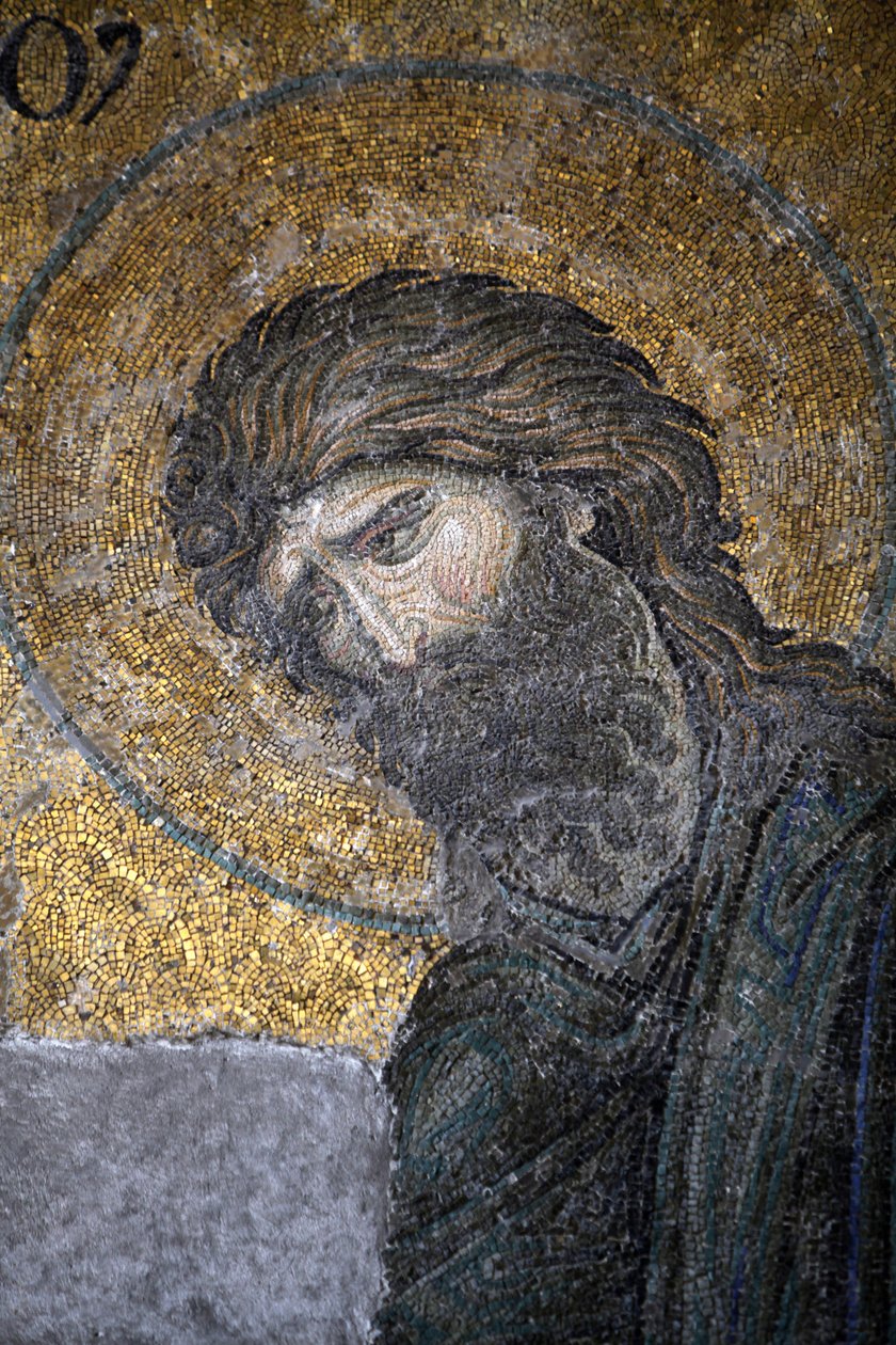 Ayasofya Deesis mozaiği - Vaftizci Yahya İstanbul Turquie by Unbekannt