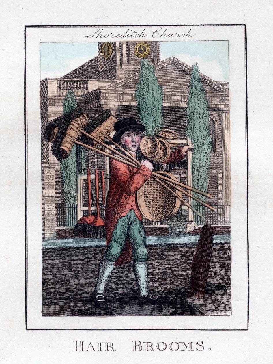 Saç Süpürgeleri, Shoreditch Kilisesi, Londra, 1805 by Unbekannt