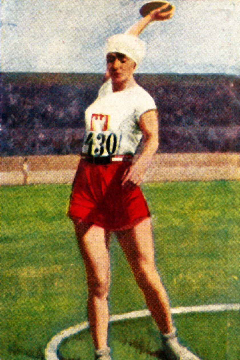Polonyalı Halina Konopacka, dünya şampiyonu disk atıcı, 1928. by Unbekannt