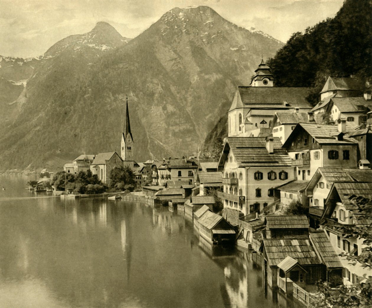 Hallstatt, Yukarı Avusturya, c1935. by Unbekannt
